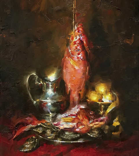 Festa della Ricchezza, oil on canvas, by Charles Miano