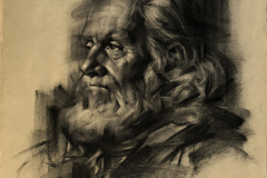 Captain Richard, Charcoal on paper